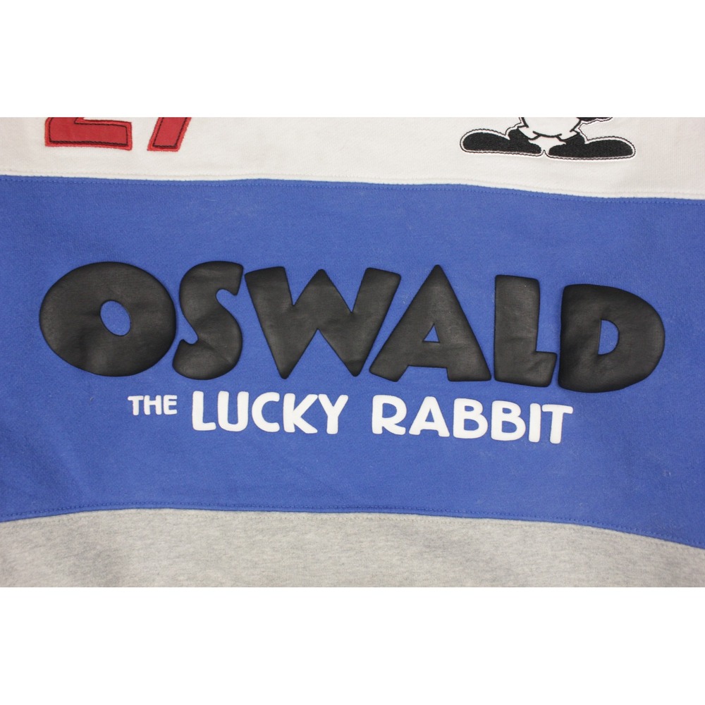 Disney 100 Oswald The Lucky Rabbit Sweatshirt Adult Small Colorblock Pullover - Picture 3 of 10